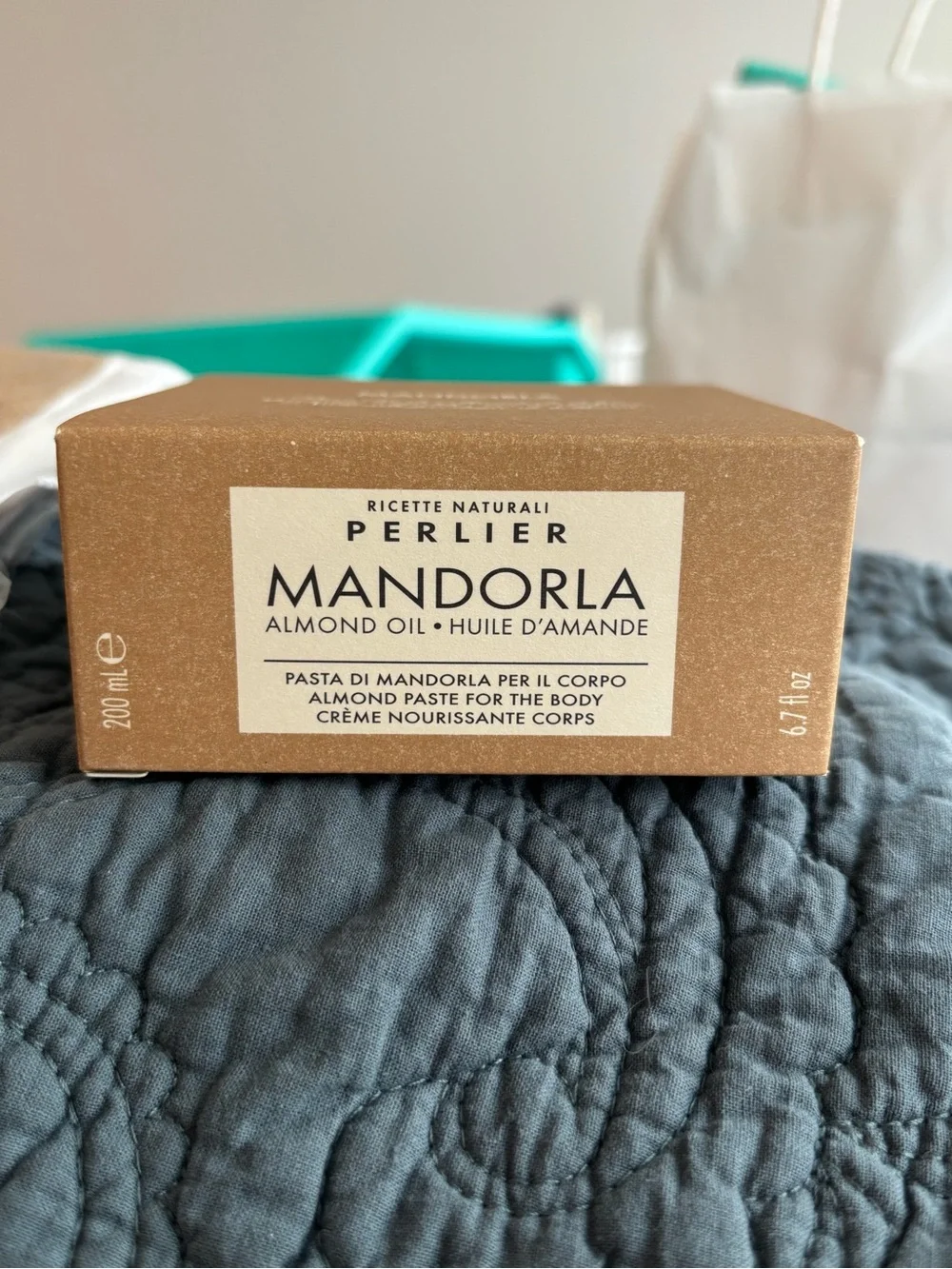 Perlier Mandorla Almond Oil Bath & Body Gift Set Tote Bag New Beauty Bundle